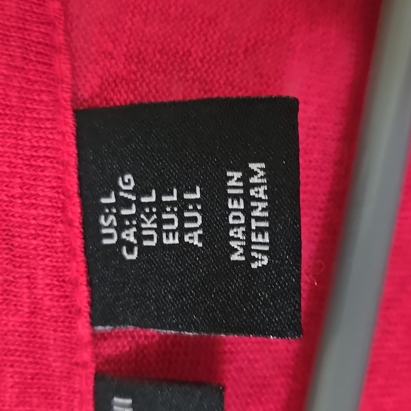 Adrienne Vittadini Red Linen 3/4 Sleeve Top Size Large - Picture 6 of 7